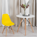 Стул CINDY (EAMES) (mod. 001) дерево бук/металл/сиденье пластик, 51x46x82см, желтый/yellow