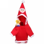 Кофта для собаки «Новогодний БУМ-Санта» с капюшоном, размер M (40*30см) Ultramarine