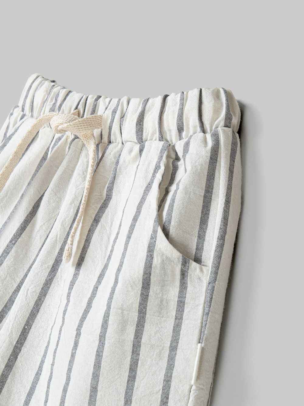 Шорты хлопковые "Полоска Уголь"