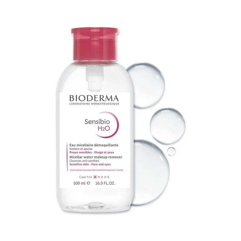 Bioderma Sensibio H2O Мицеллярная вода с помпой, 500 мл