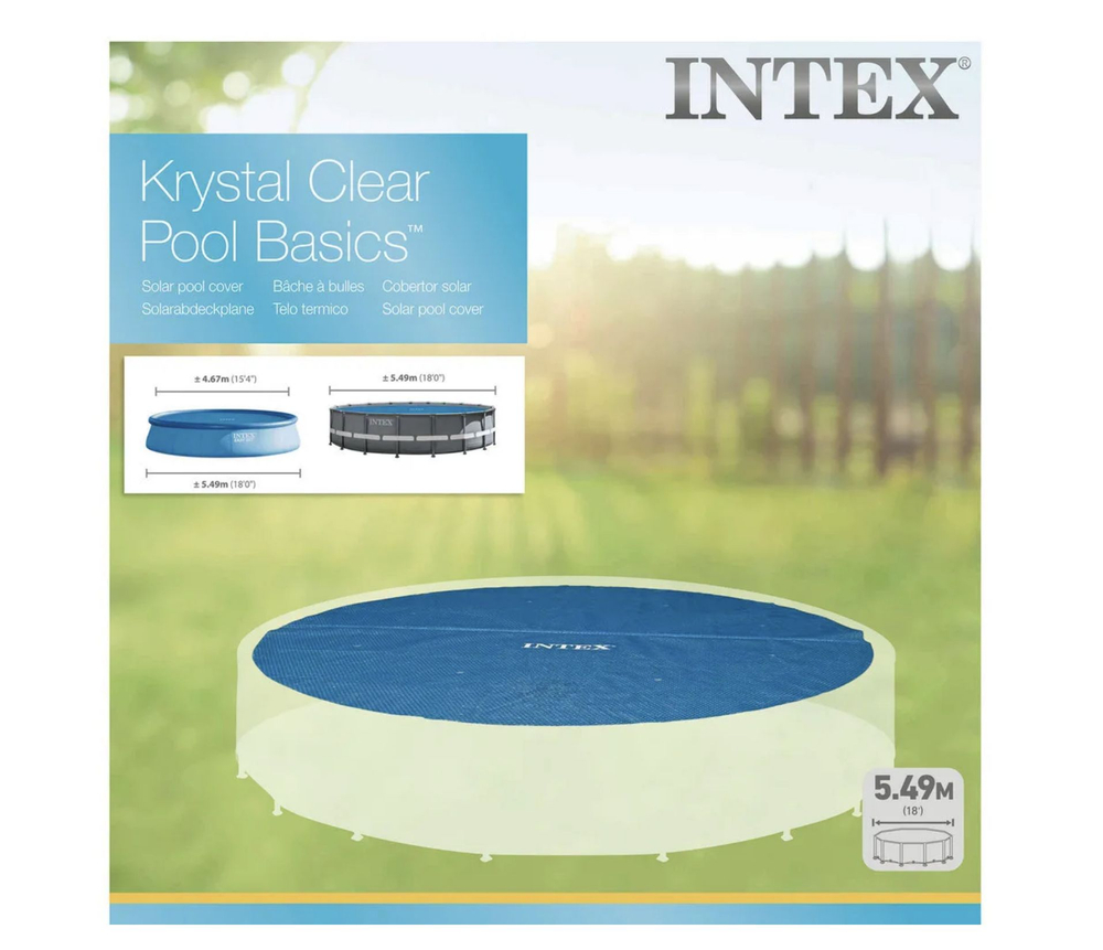 Тент солнечный Intex Solar 28015 для круглых бассейнов 549 см