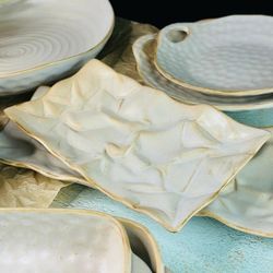 Lenardi 205-709 Прямоугольное блюдо 24см ДЮНА в под.уп.(х36)Фарфор