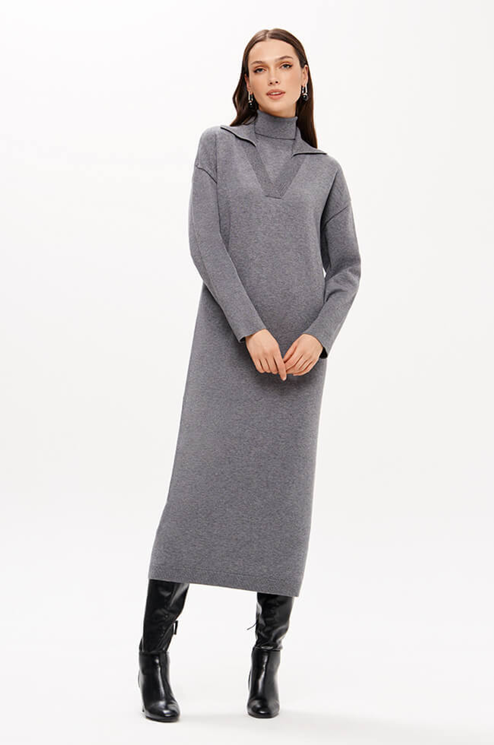 51708 Платье женское (серый)