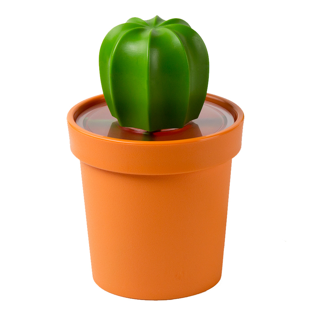 Емкость для хранения с ложкой cacnister, оранжевая/зеленая