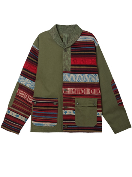 Мужская Куртка Upcycled Shawl Chore