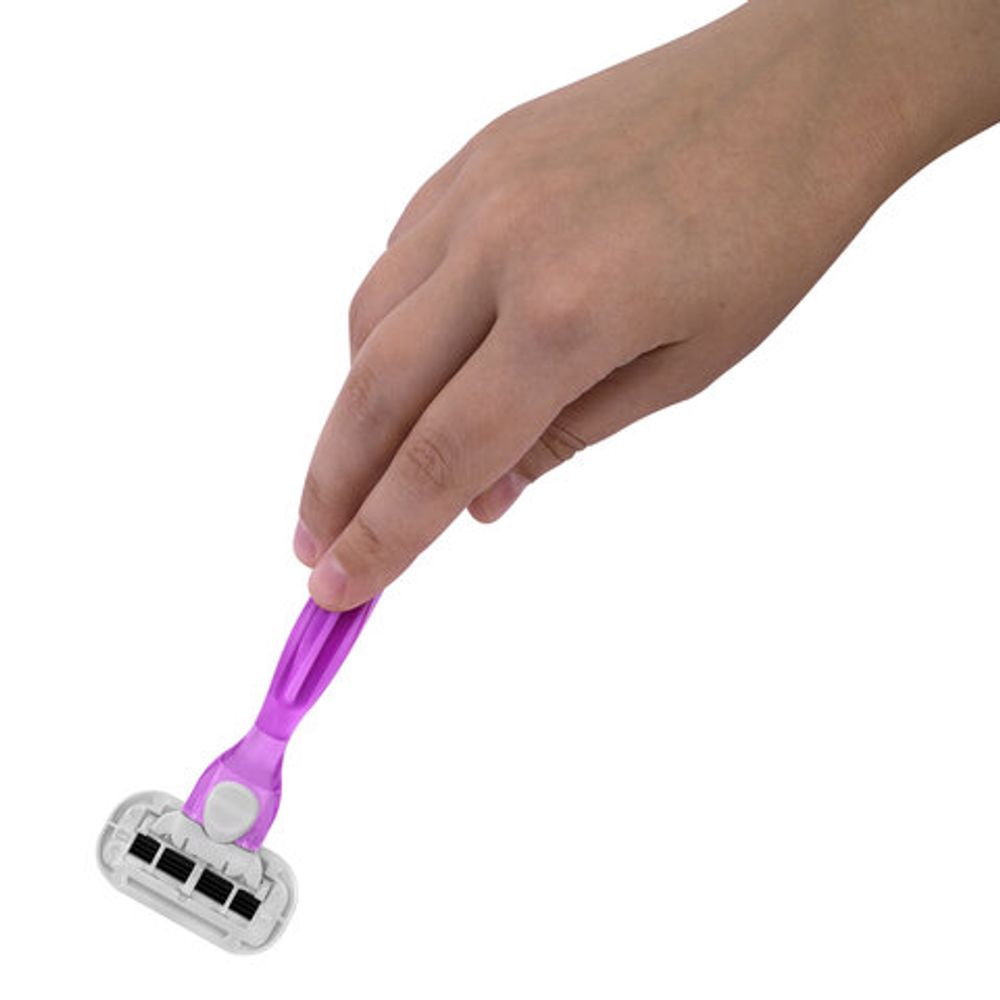 Бритвенный станок многоразовый женский, 5 лезвий, 12 кассет, плавающая головка, X-ONE (ИКС-УАН), 700021