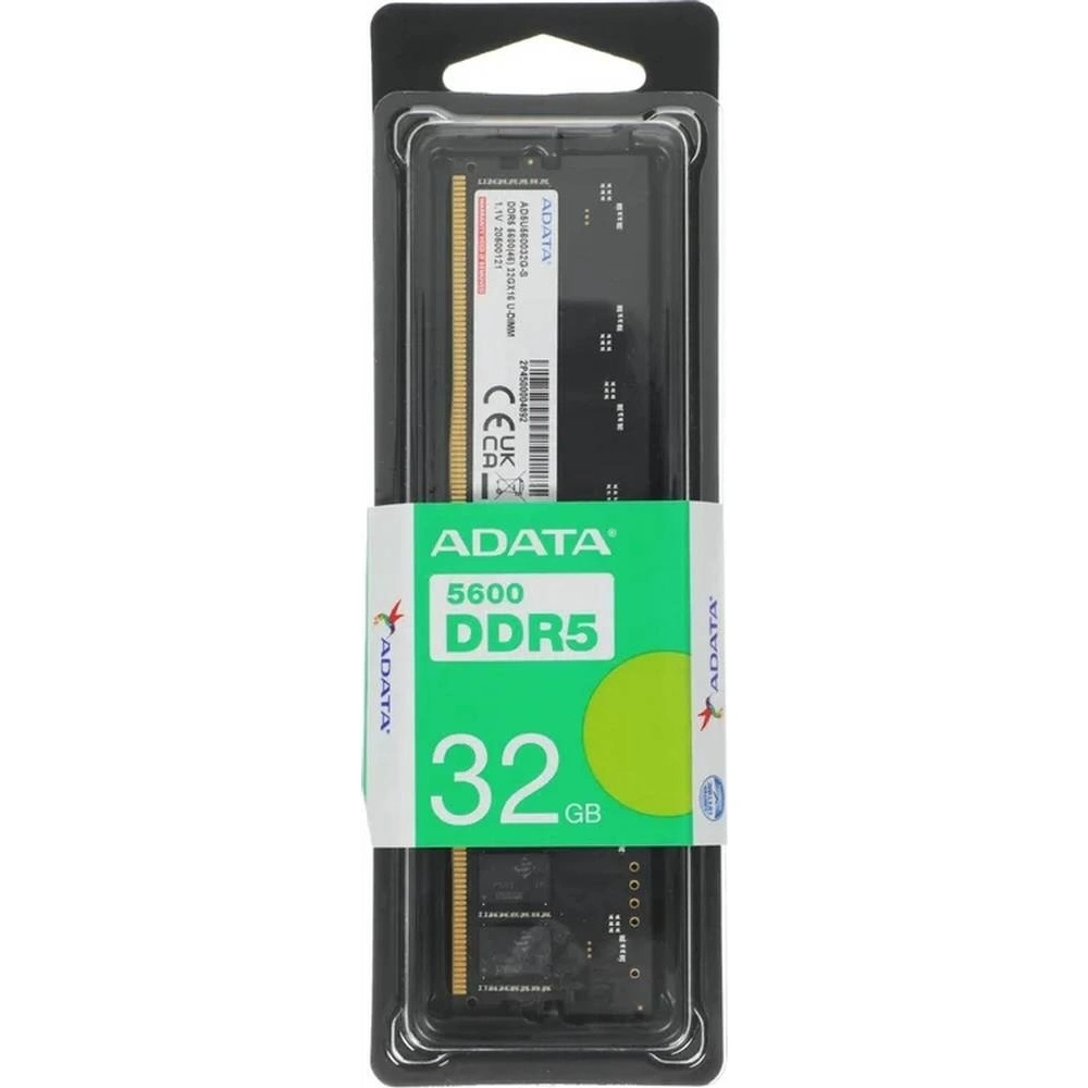 Память оперативная A-Data 32GB DDR5 5600 DIMM (AD5U560032G-S)
