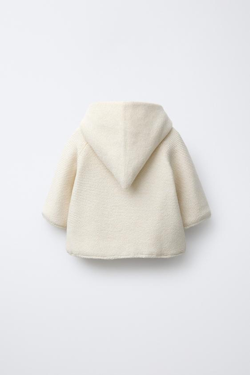 ZARA ПАЛЬТО С КАПЮШОНОМ И ЗАСТЕЖКАМИ-ТОГГЛ, ЭКРЮ