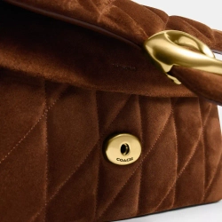 COACH СУМКА ЧЕРЕЗ ПЛЕЧО TABBY 26 С МЯГКОЙ ПОДКЛАДКОЙ, КОРИЧНЕВЫЙ