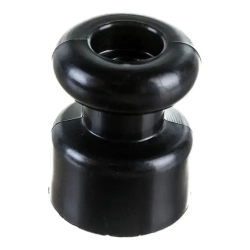 Изолятор для декоративного расположения витых проводов D 17,5 мм, H 22,5 мм "РЕТРО", 10шт, черный