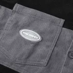 Рубашка Ymkashix Velvet Button черный/серый