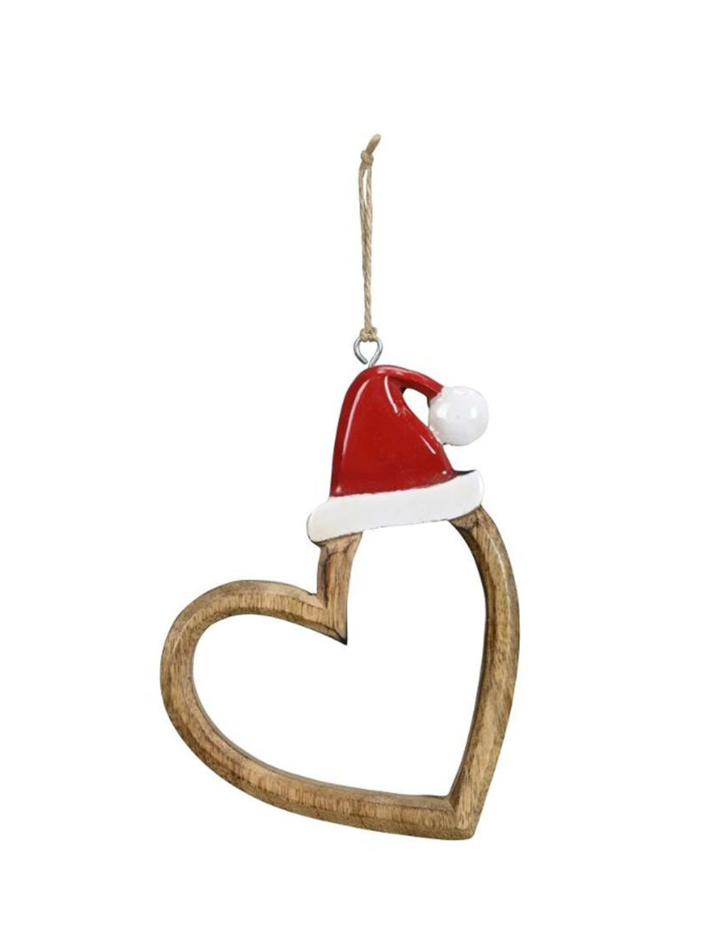 Декор подвесной "Сердце в колпачке" 12,5xH17 см + 6см подвес