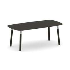 Oak Стол переговорный PR.C.SPRG-008.M Дуб Темный/Металл Серый 2000*1000*750