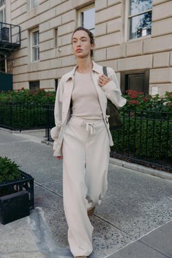 ZARA БРЮКИ WIDE LEG, ЭКРЮ