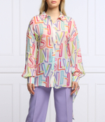 рубашка shirt gleti Silvian Heach - разноцветная(CVP22037CA)