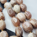 Солнечный камень, крупная галтовка, 12-15 мм, камни овалы бочонки, штучно