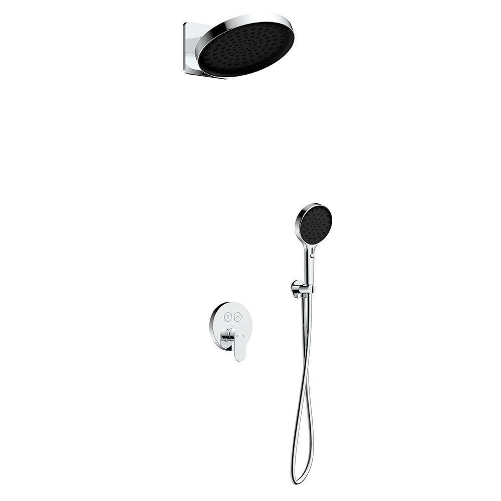 AQM 8402CR Набор для комплектации душа со смесителем, Хром