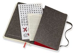 Блокнот Moleskine Limited Keith Haring Pocket 90x140мм 192стр линейка белый (LEKH01MM710)