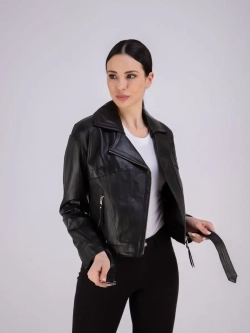 Кожаная куртка весна из натуральной кожи