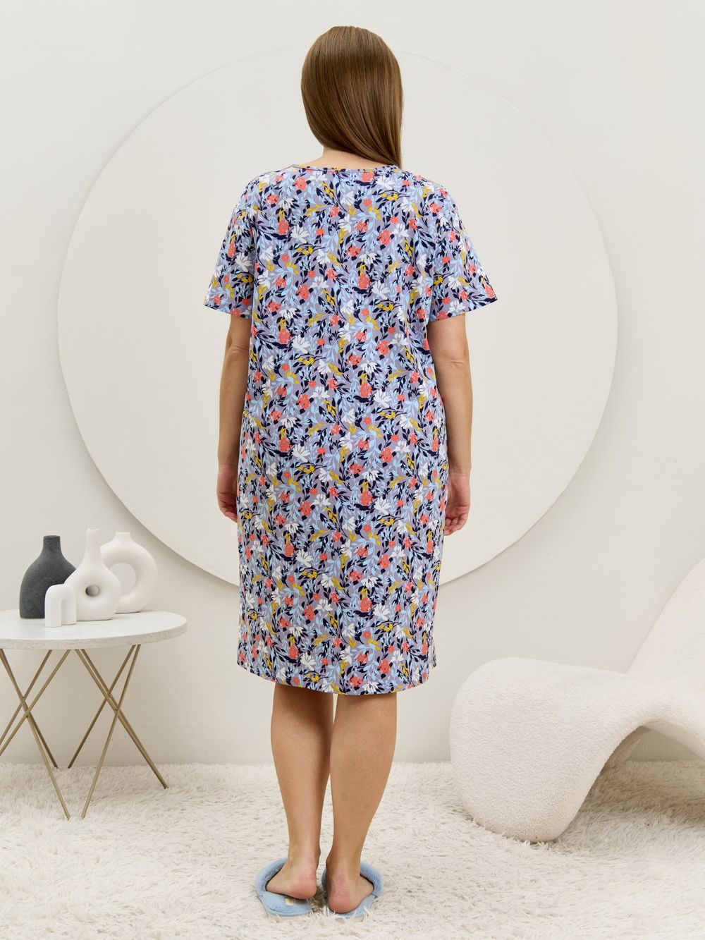 Халат Рейна Виотекс СЕРО-ГОЛУБОЙ