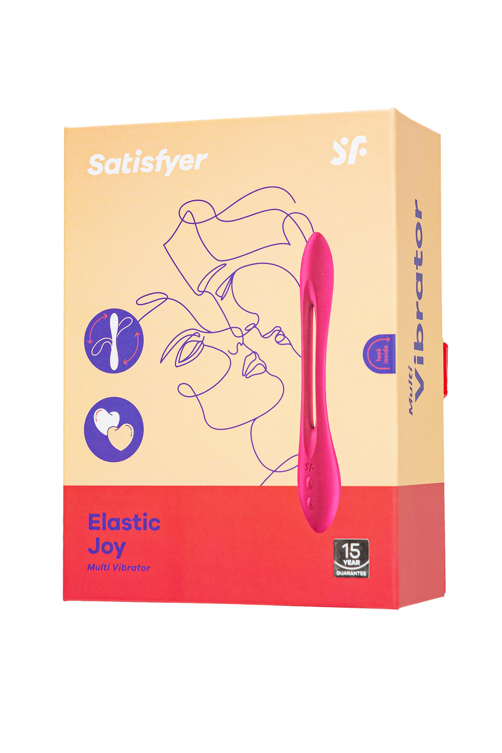 Вибромассажер для пар Satisfyer Elastic Joy, красный