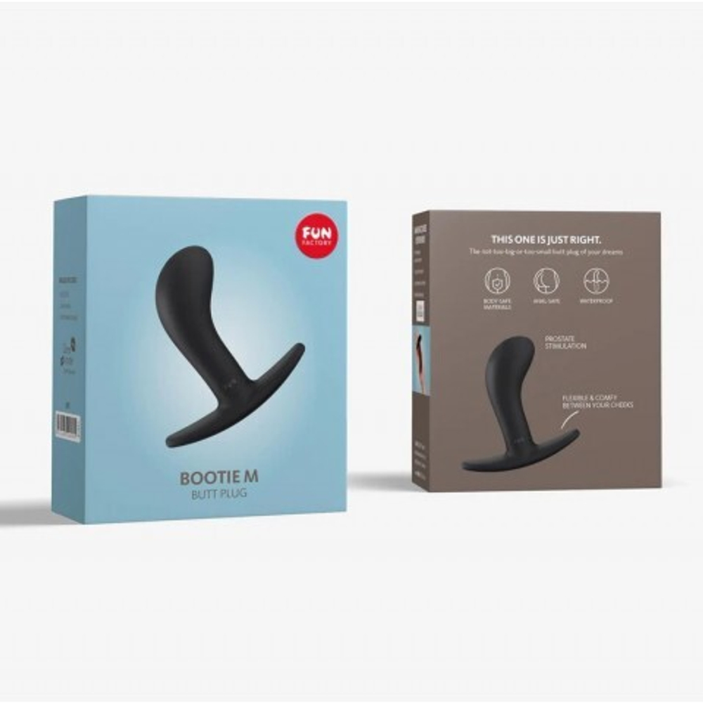 Анальная пробка Bootie (M) черная от Fun Factory