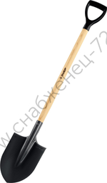 ЗУБР Фаворит, 290 х 205 х 1200 мм, полотно 1.7 мм, закалено, дерев. лакир. черенок высш. сорт с рукояткой, тип ЛКО, штыковая лопата (4-39502)