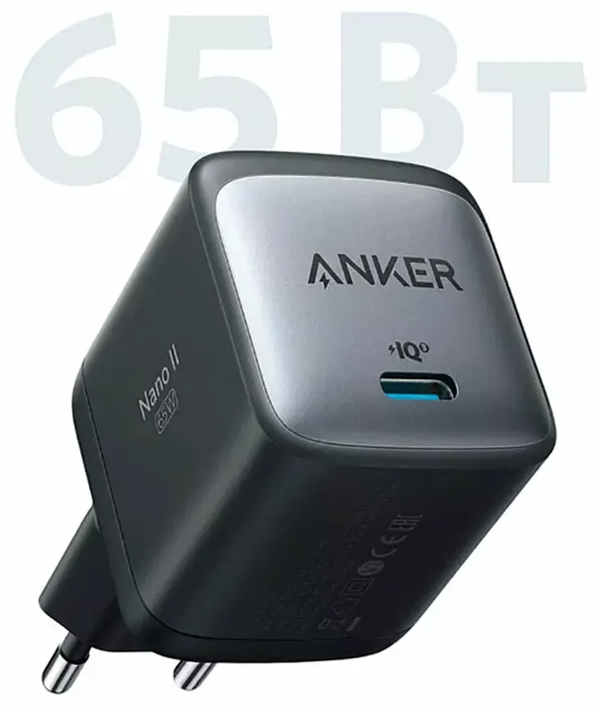Сетевое зарядное устройство Anker PowerPort Nano II 65W черный