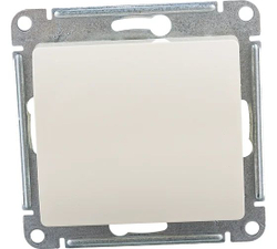 GLOSSA 1-клавишный ПЕРЕКЛЮЧАТЕЛЬ, сх.6, 10АХ, механизм, БЕЖЕВЫЙ GSL000261