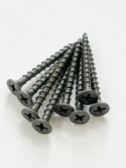 Саморезы по дереву 3.5х41 мм, черные фосфатированные, 1 кг