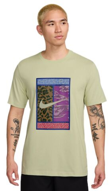 Мужская теннисная футболка Nike Court Dri-FIT Tennis - olive aura