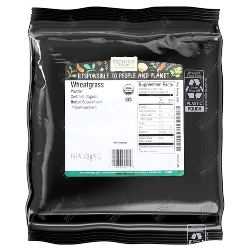 Frontier Co-op, Органический порошок из ростков пшеницы, 453 г (16 унций)