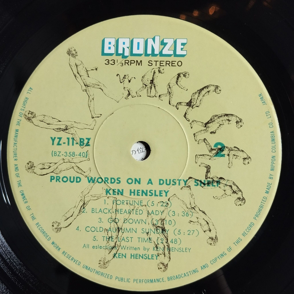 Винтажная виниловая пластинка LP Ken Hensley Proud Words On A Dusty Shelf (Japan 1973) (No Obi) YZ-11-BZ