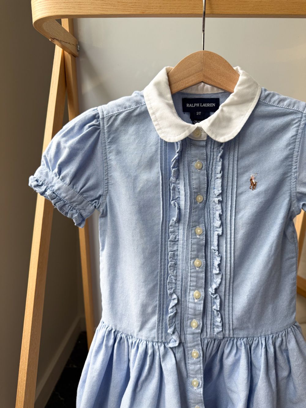 Хлопковое платье-рубашка Ralph Lauren, 98