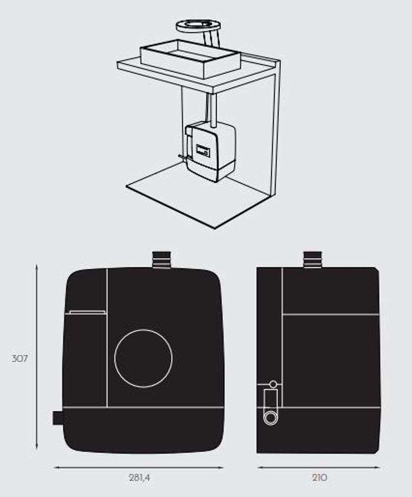 Сушилка сенсорная многофункциональная 1200 W алюминий CONCEPT3 01901.S матовый