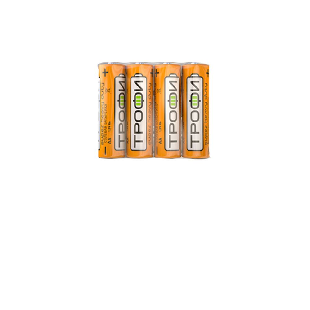 Батарейки Трофи R6-4S SUPER HEAVY DUTY Zinc | Батарейки