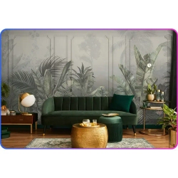 Фотообои на стену Тропические листья 500х270 см Luxury Walls AM39005