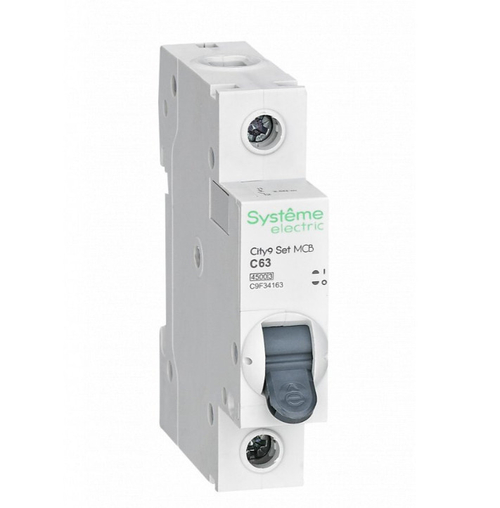 Автоматический выключатель Schneider Electric City9 Set 1P AB 63А С 4,5кА 230В
