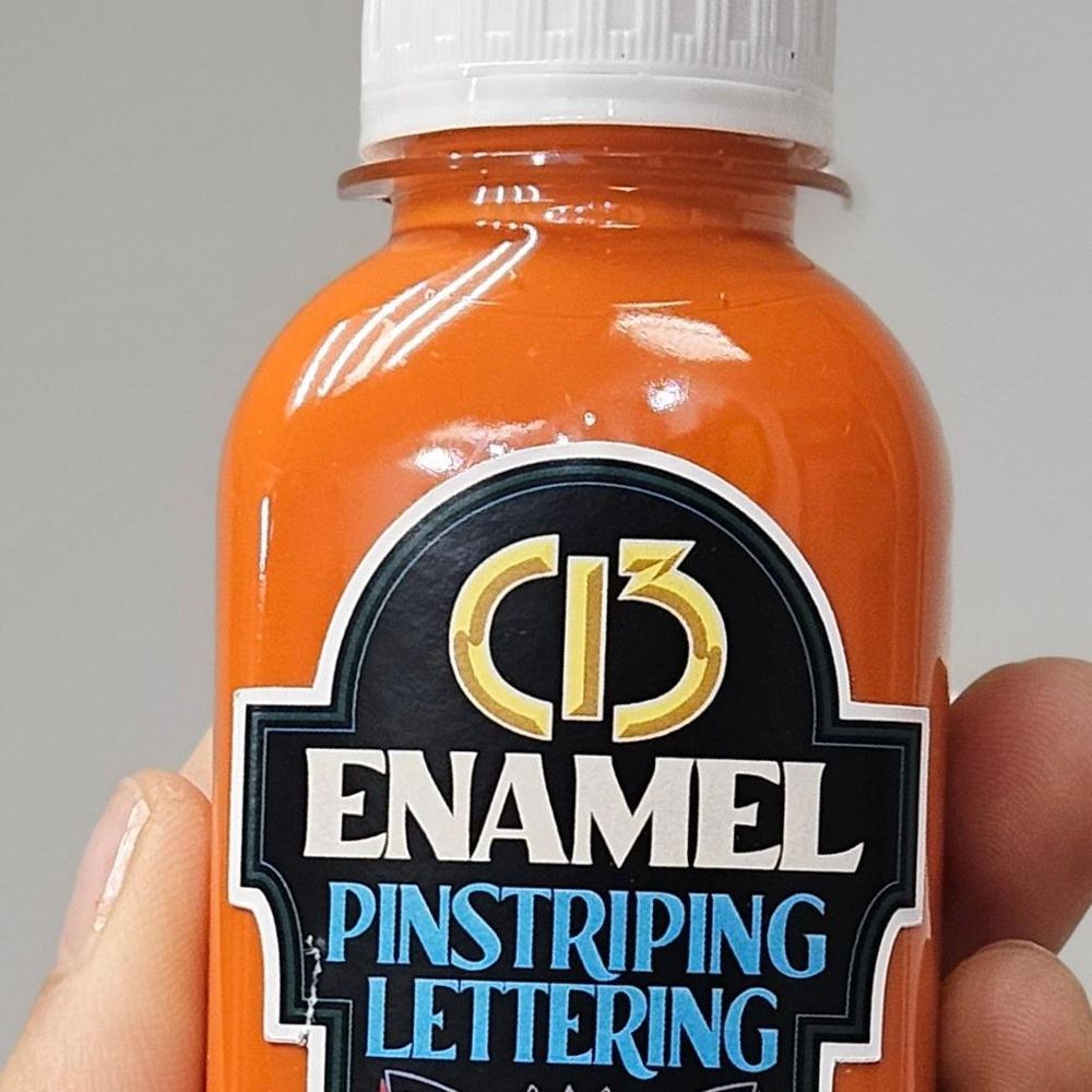 Эмаль для пинстрайпинга С-13, Кадмий Оранжевый, 100 мл