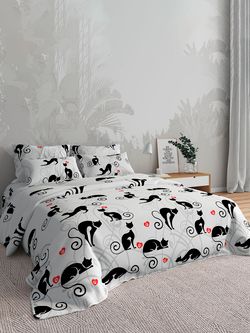 Простынь Сказка "Кошки на белом" 150х215 см