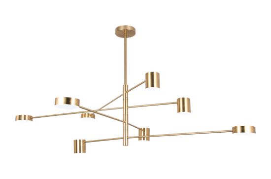 8021-DW-8 BRASS (1) Люстра (NW)