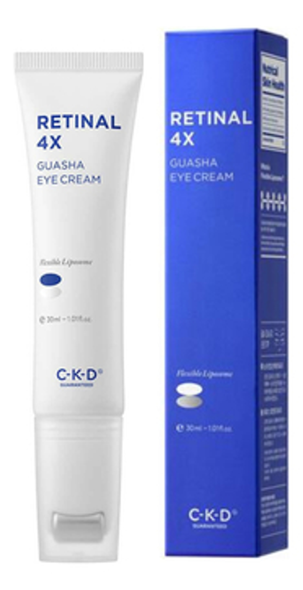 CKD Retinal 4x Guasha Eye Cream 30ml - Крем для глаз с ретиналем и массажным роликом