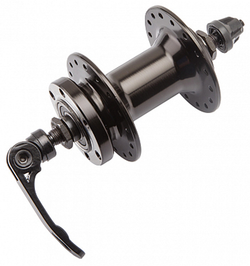 Втулка передняя 32H WZ-A208FBQ WANGZHENG под диск торм, алюм. чёрн. быстросъём, промподшип.