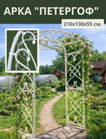 Арка садовая "Петергоф" 210х130х55 см.