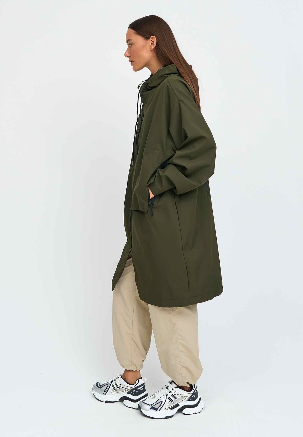 Плащ Kefirmaykifer оверсайз хаки