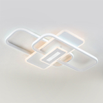 Потолочный светодиодный светильник 125Вт, 9200лм, 3000-6500K, Ra>80, плавная регулировка мощности, изменение цветовой температуры, ночник, пульт, металл/акрил, белый