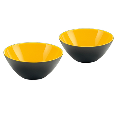 Набор мисок my fusion, ?12 см, черно-желтый, 2 шт.
