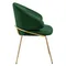 Стул Lime, зеленый микровелюр с золотыми ножками