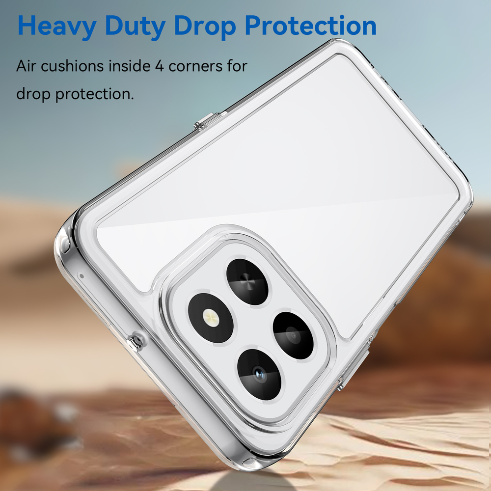 Противоударный чехол для Honor X6C, усиленные прозрачные защитные рамки