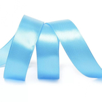 Лента атласная 25 мм. голубая